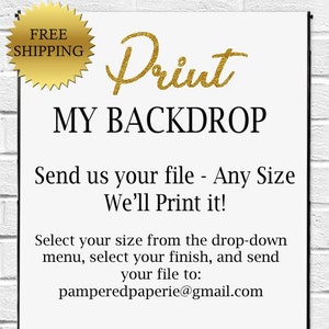 Backdrop Printing - Banner Printing - Digital File Printing