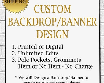 Custom Backdrop Etsy