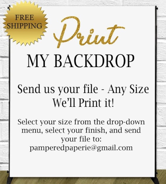 Backdrop Printing - Banner Printing - Digital File Printing