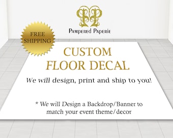 Floor Decal - Custom Floor Decal - Removable Sticker