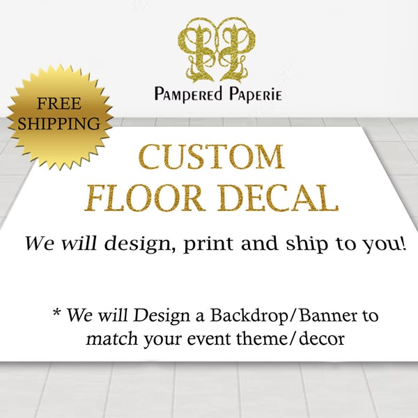 Floor Decal - Custom Floor Decal - Removable Sticker