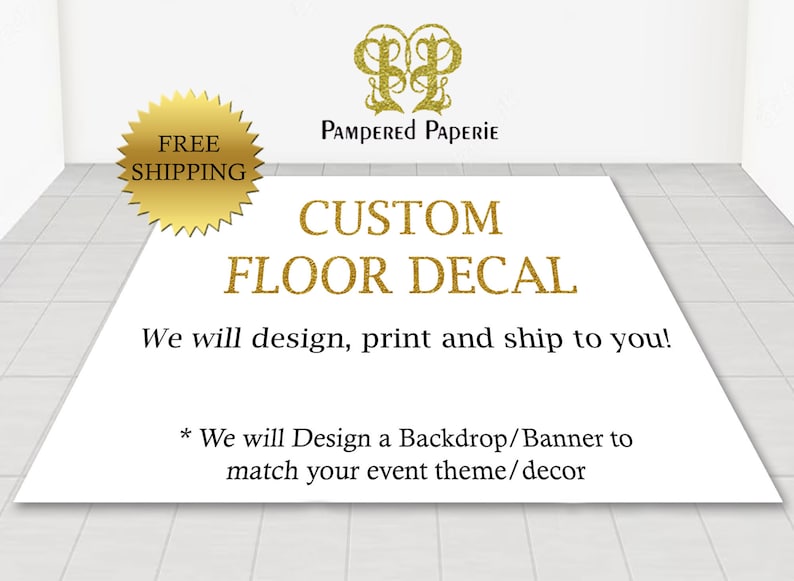 Floor Decal Custom Floor Decal Removable Sticker image 1