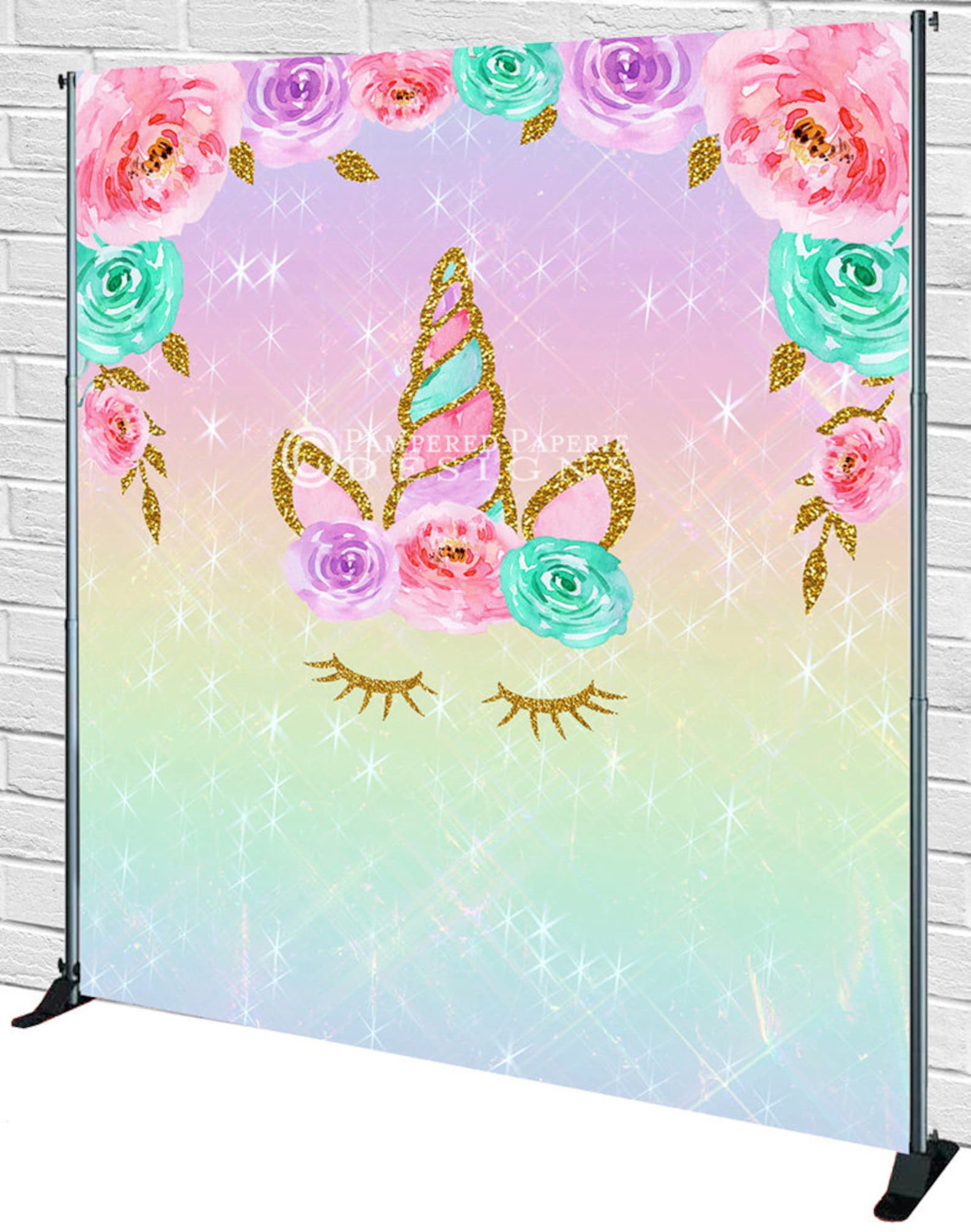 Unicorn Backdrop Personalized Backdrop Custom Backdrop Etsy