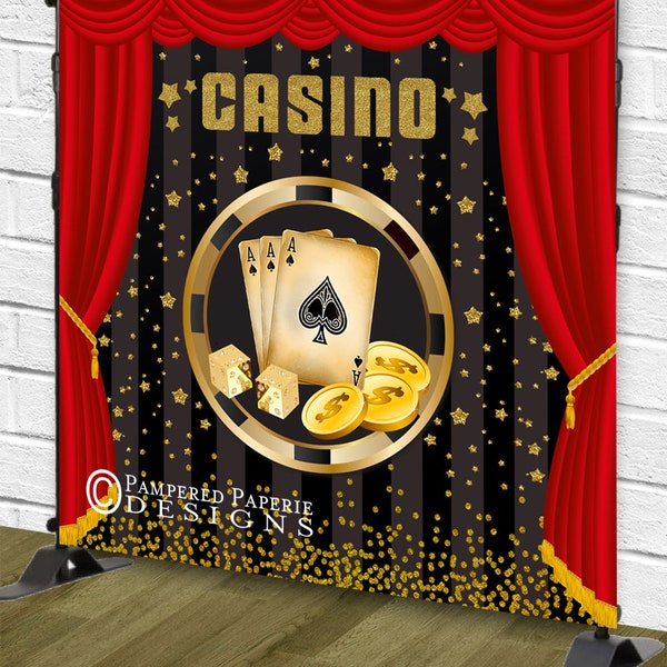 Casino Night - Casino Backdrop - Casino Photo Booth - Casino Night Party