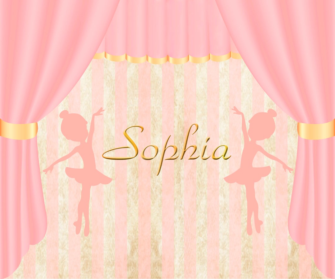 Ballerina Backdrop Ballerina Banner Party Background Ballet Party Party