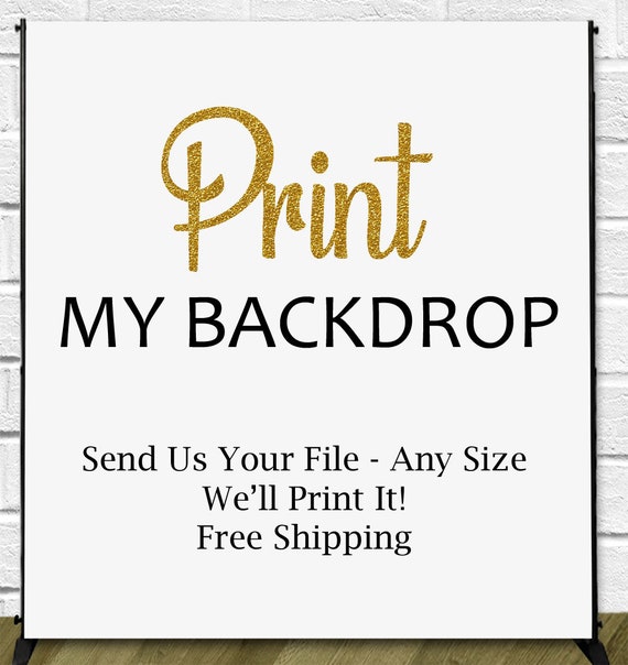 large backdrop printing