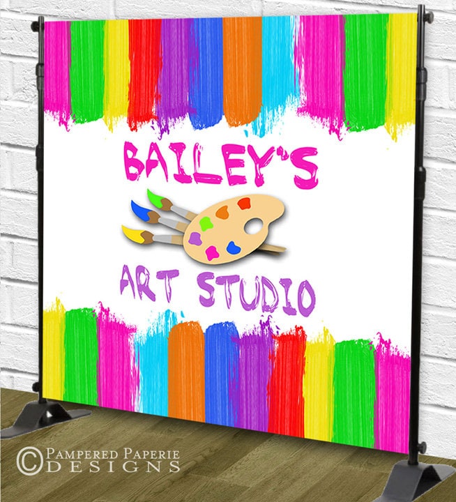 Art Party Decorations Printable Art Party Painting Party Decorations  Splatter Paint Decorations by Printable Studio 