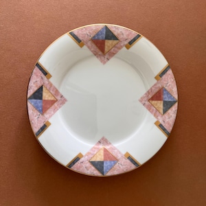 Vintage 1980s Noritake &quot;MOMENTUM&quot; Postmodern Salad Plates