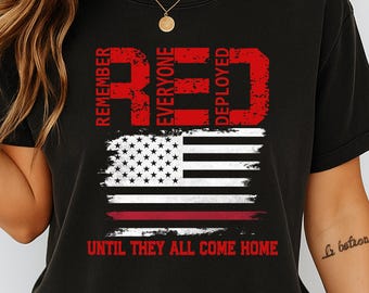 Red Friday Veterans PNG | Remember Everyone Deployed SVG (Digital Download)
