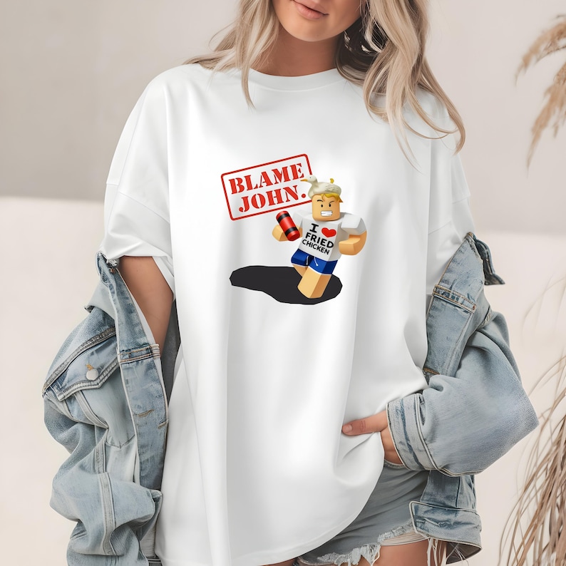 Shedletsky Blame John Roblox Shirt PNG Forsaken Fan Apparel Digital Il Fy3y 