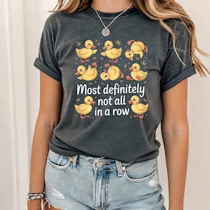 Funny Ducks Not All In a Row PNG | Snarky Mental Health Quote | Sarcastic Duck Sublimation | Trendy Funny Animal Digital Download