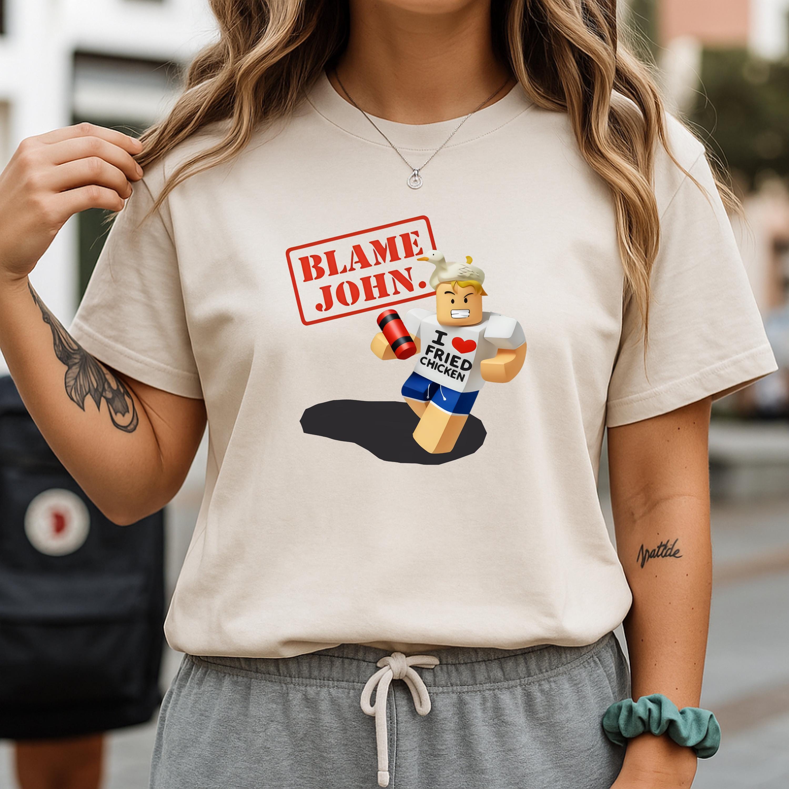 Shedletsky Blame John Roblox Shirt PNG Forsaken Fan Apparel Digital Il Okzb 