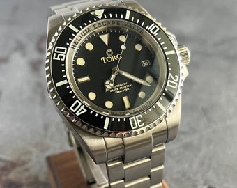 Custom luxury hand built homage/mod dive watch