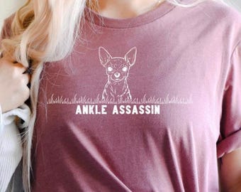 Chihuahua Cartoon Shirt Funny Dog Meme Tee Birthday Gift for Dog Mom Chihuahua T Shirt
