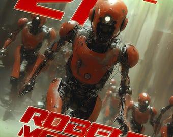 LAGER 21 | VORMADE Buchhülle | Buchhüllen | Sci-Fi, Apokalypse, Roboter, KI, A.I.