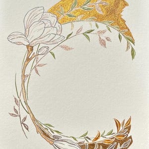 Lettera C floreale - decorativa