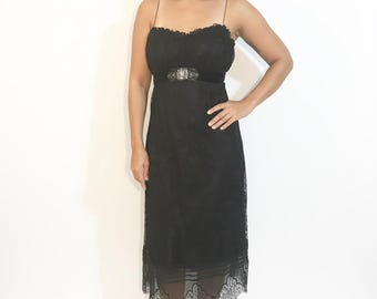 Elie Tahari - New without tags black lace dress - size L