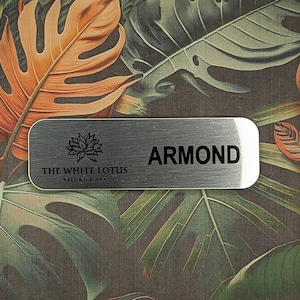 White Lotus Staff Name Badge - HBO GAITOK ARMOND Belinda Custom