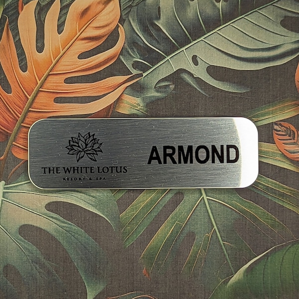 White Lotus Staff Name Badge - HBO Armond Belinda Custom