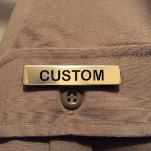 Customized Police Sheriff Name Badge - Cosplay Halloween Costume  Custom