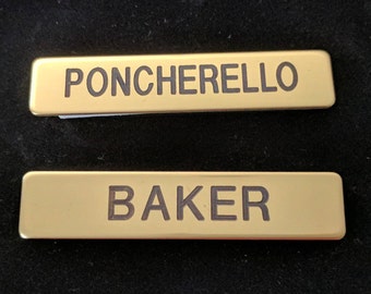 C.H.I.P.S Frank Poncherello ou Baker Name Badge - CHIPS Ponch Halloween Cosplay Costume Prop Accessoire