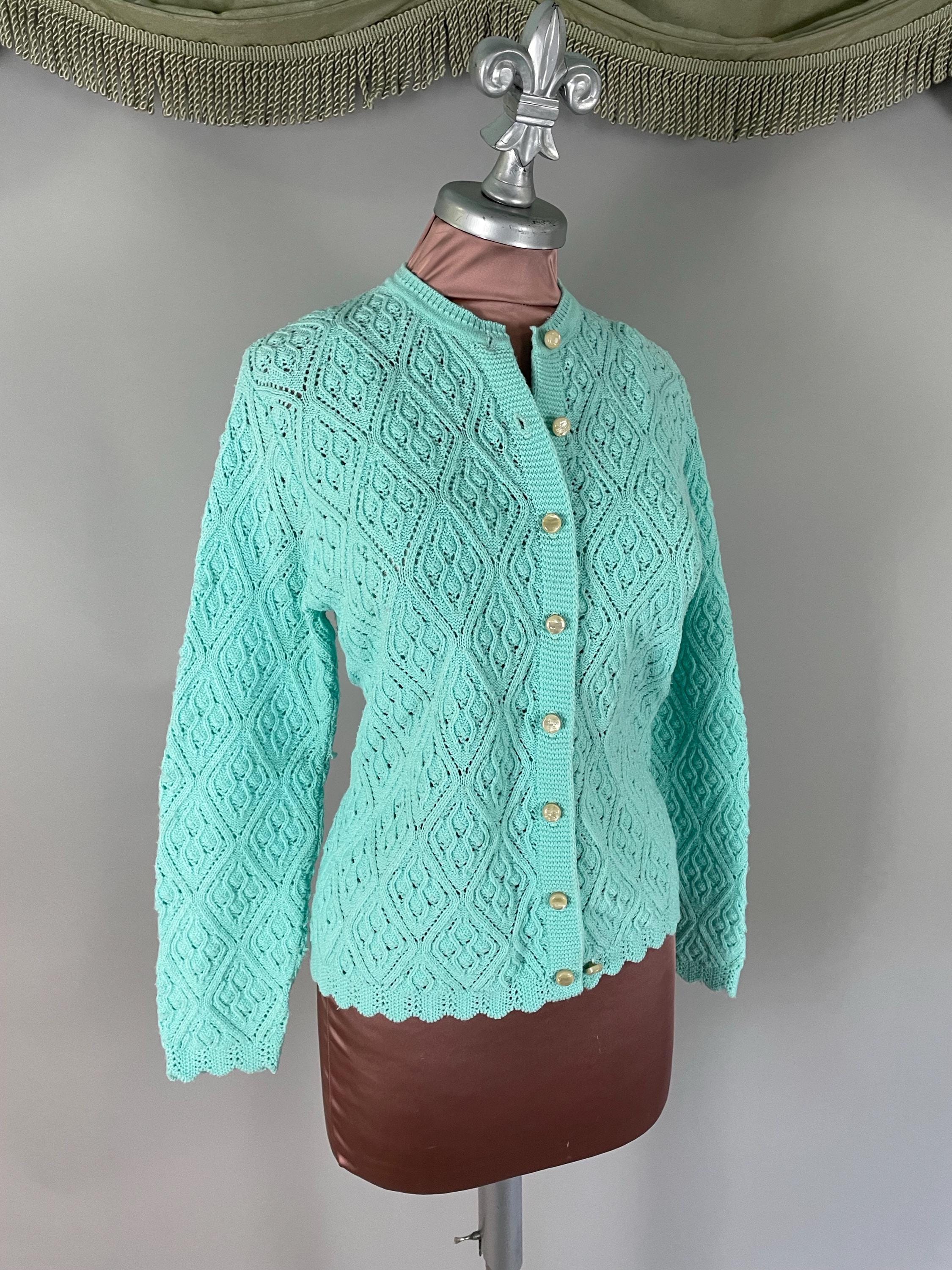 60’s~70’s Unknown Acrylic Cardigan アクリル 60s~70s acrylic Cardigan 60's~70's Unknown Acrylic Cardigan