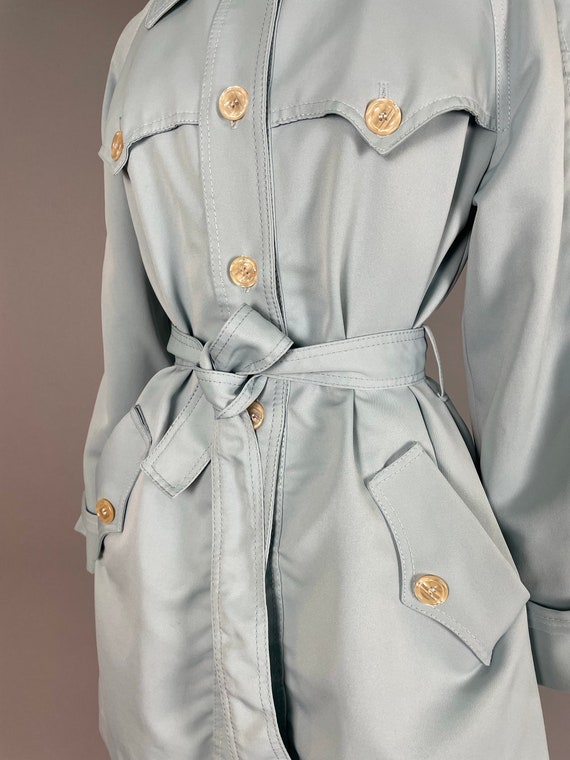Spring jacket 1970s vintage 70s BABY BLUE fit and fla… - Gem