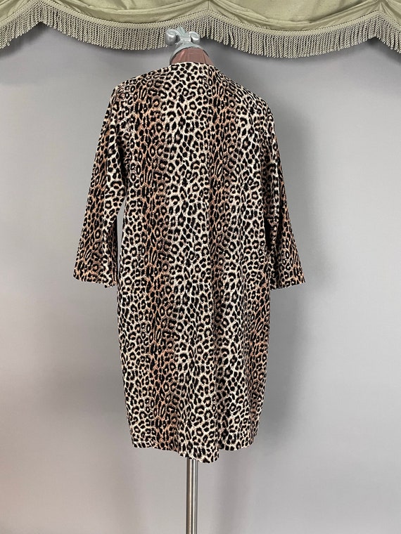 1960s coat jacket vintage 50s LEOPARD CORDUROY TO… - image 10