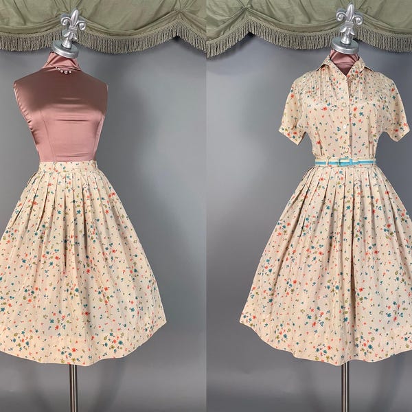Vintage Skirt Set Peach Floral main image 0