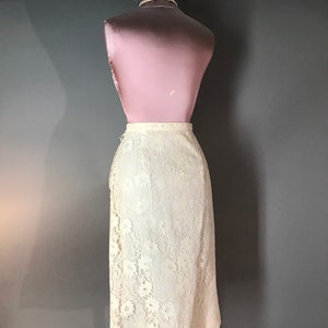 1960s Suit Vintage 60s IVORY CREAM LACE Satin 2pc Top and - Etsy