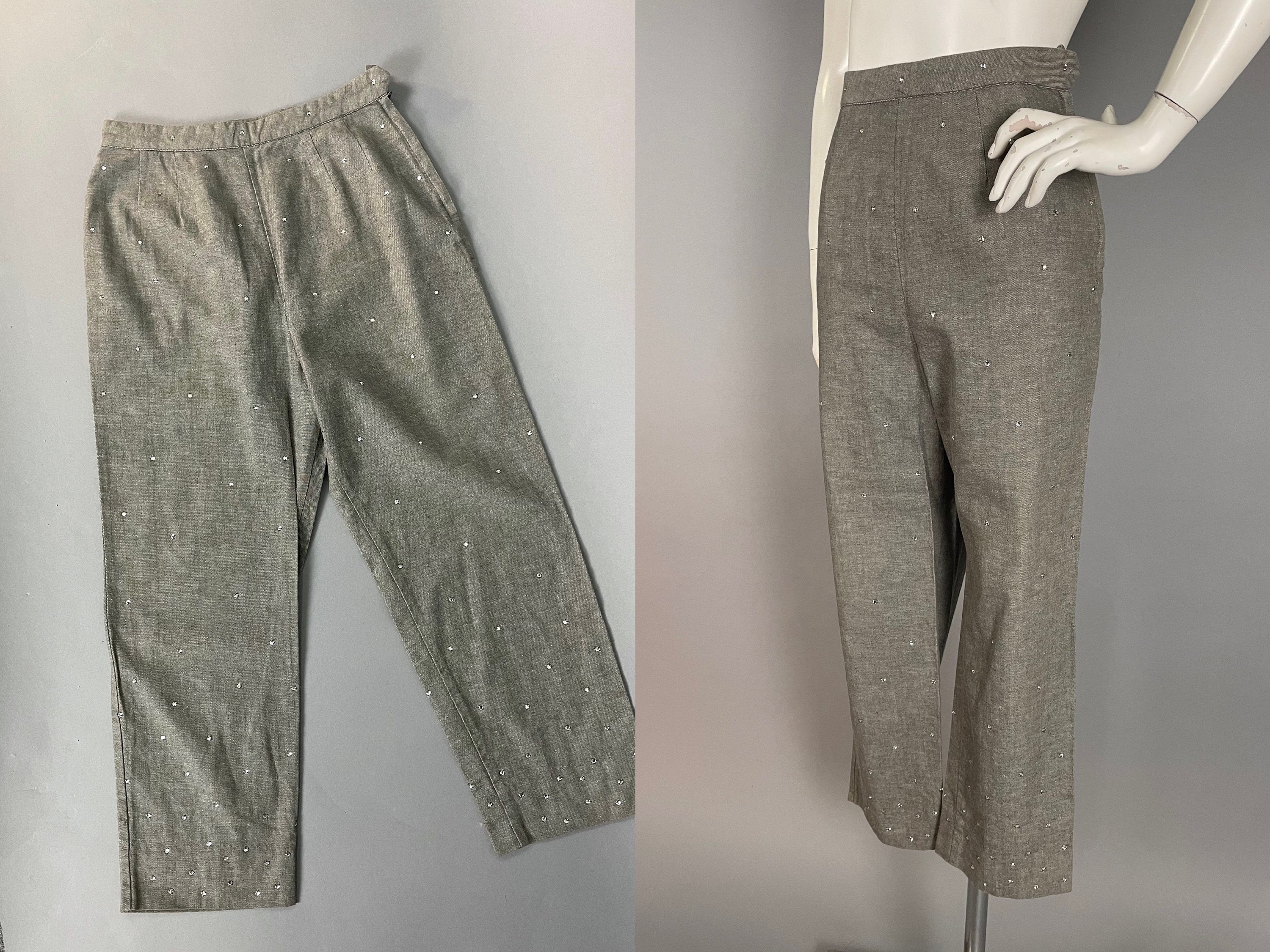 1950s Vintage Chambray Slacks