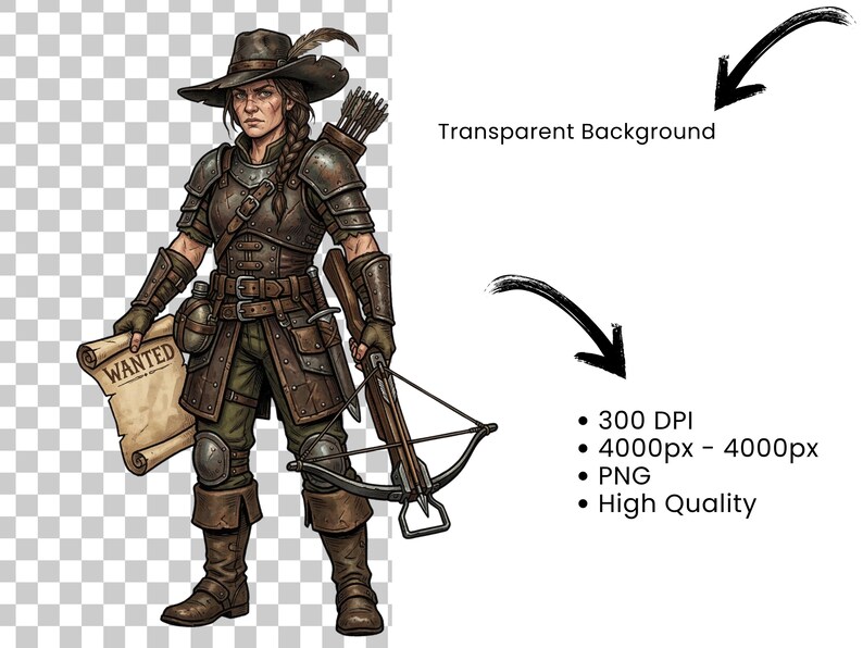 Rpg Innkeeper Medieval Tavern Character Clipart Bundle Dnd NPC Token Fantasy RPG ...