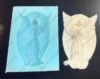 Prayer Angel Mold Candle Plaster DIY Fondant Handmade Silicone Epoxy 1.92" by