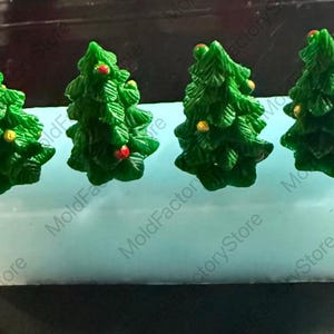 Christmas Tree Shaped Silicone Molds Christmas Cake Mold Sugar Craft Chocolate Mold Fondant Cake Decorating Tools Size:1.06&quot; by 0.63&quot; Approx