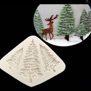 Christmas Tree Shaped Silicone Molds DIY Christmas Cake Mold Sugar Craft Chocolate Mold Fondant Cake Decorating Tools