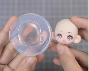 Highly Transparent Silicone Mold Q Version Ultralight Clay Baby Face/body Clay Stone Sculpture Mold DIY Figure Polymer Clay Tool