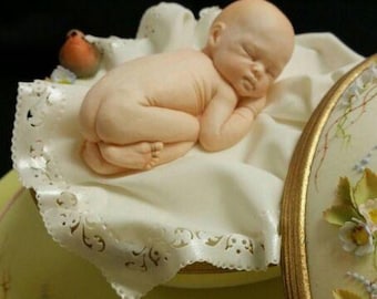 Ros Shcramm’s Baby- Silicone mold, Baby mold/mould. Actual baby is 1.93" by0.65"