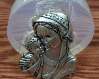 Mother Mary Virgin  Silicone Mould, Christian, catholic, religious, confirmation, for resin, cake toppers, clay etc