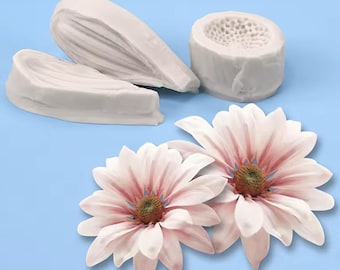 3Pcs Daisy Wild Chrysanthemum Silicone Cake Baking Mold Sugarcraft Chocolate Cupcake Resin Tools Fondant Decorating Tools