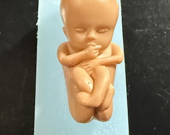 Silicone molds, Human Baby Figure Mini Dolls Organs Anatomy Skeleton Medicine Teaching Maternal Fetus Size:1.98" by 0.92" Approx