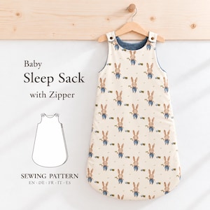 Sleep Sack Sewing Pattern PDF for Baby Sleeping Bag Pattern Newborn Sewing Pattern Zipper Sleep Sack Baby Sleep Bag Sewing Pattern