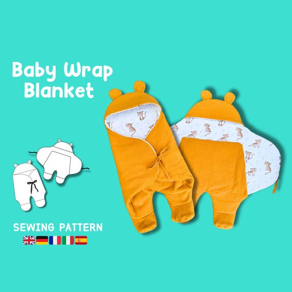 Baby Wrap Blanket Sewing Pattern PDF Swaddle Blanket Sewing Instructions for Baby Nest Sewing Pattern Sleeping Bag Blanket Angel Nest Sewing