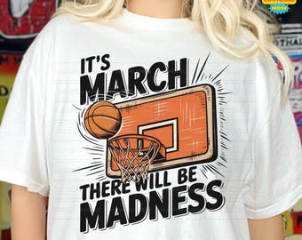 Retro Basketball PNG, March Madness Design (Digital Download)