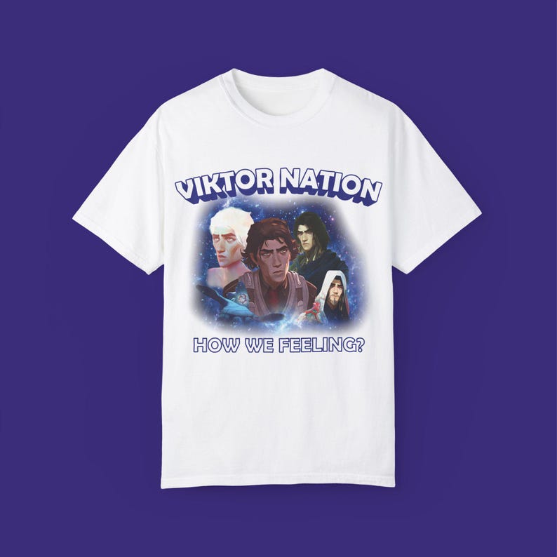Viktor Nation How We Feeling T shirt Arcane Viktor Arcane Shirt Pop Viktor nation how we feeling t shirt arcane viktor arcane shirt pop