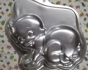 Special  Delivery Crawling Baby Cake Pan, Jello Gelatin Mold or Giant Cookie Mold for Birth Celebration or New Years 2105-2003