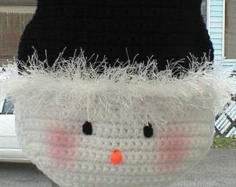 Easy CROCHET PATTERN Beginner Snowman Purse Snowy Purse