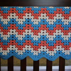 Easy CROCHET patroon Baby gemakkelijk deken Afghaanse pasgeboren autostoel kinderwagen Beginner Build A oma Chevron