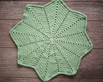 Crochet Baby Blanket Pattern: Easy Beginner Eight-Point Star (PDF Pattern)
