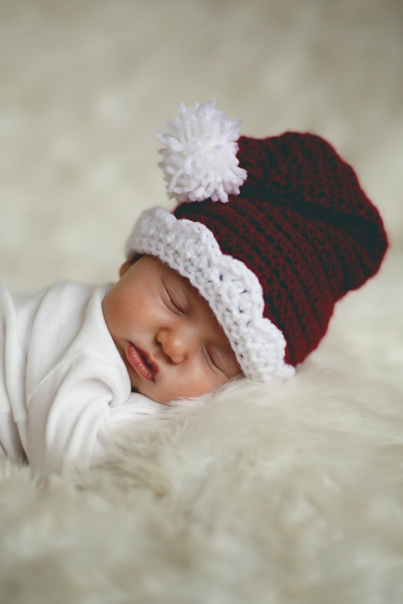 CHRISTMAS Crochet Pattern Santa Set Baby Christmas Photography Prop BOTH Boy and Girl image 3