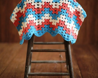 Baby CROCHET PATTERN Easy Blanket Afghan Newborn Car Seat Stroller Beginner Build A Granny Chevron